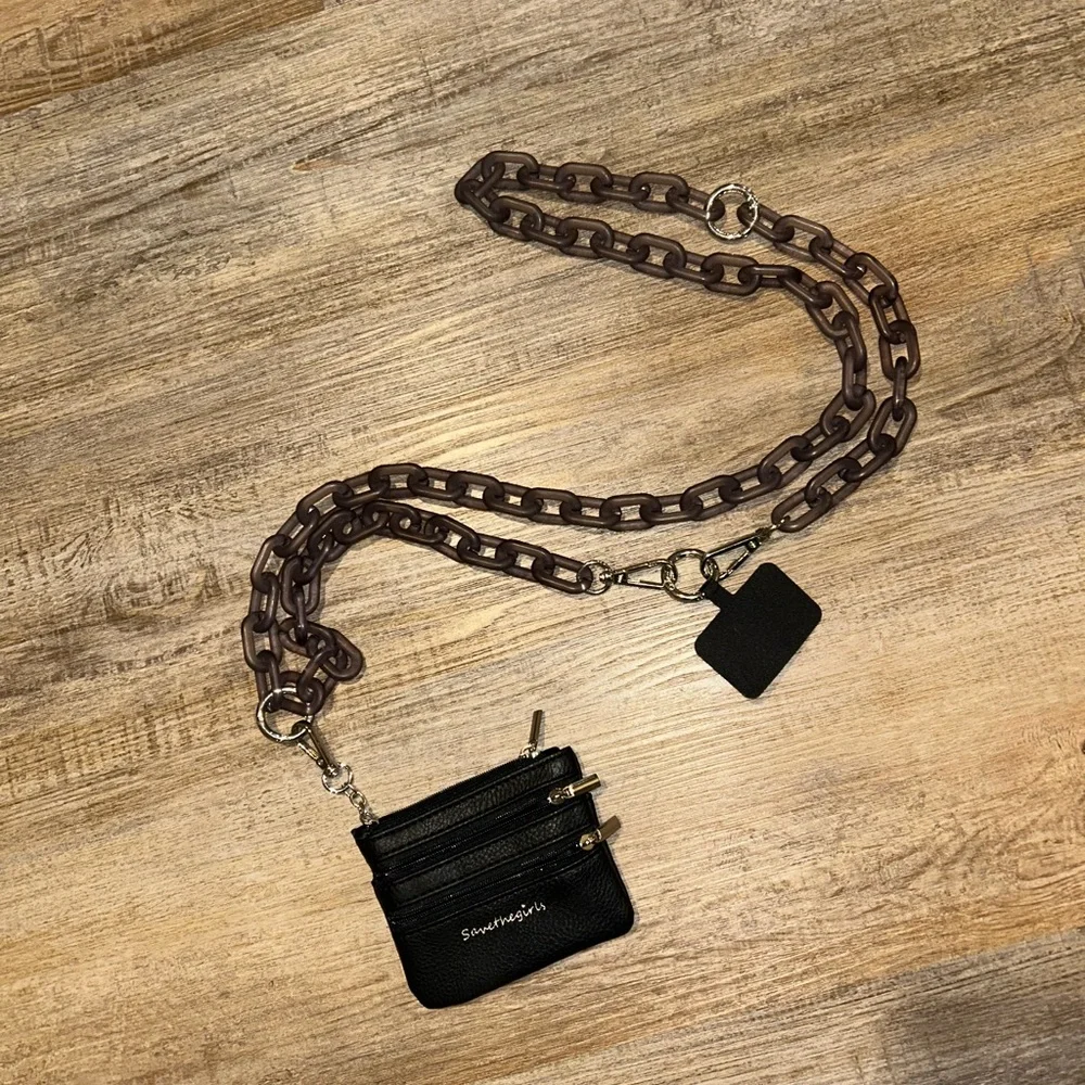 Black Chain Phone Holster NEVER USED